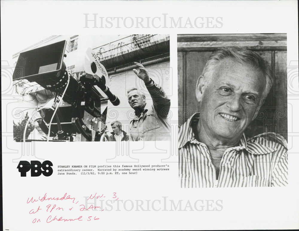 1982 Press Photo Producer Stanley Kramer - Historic Images