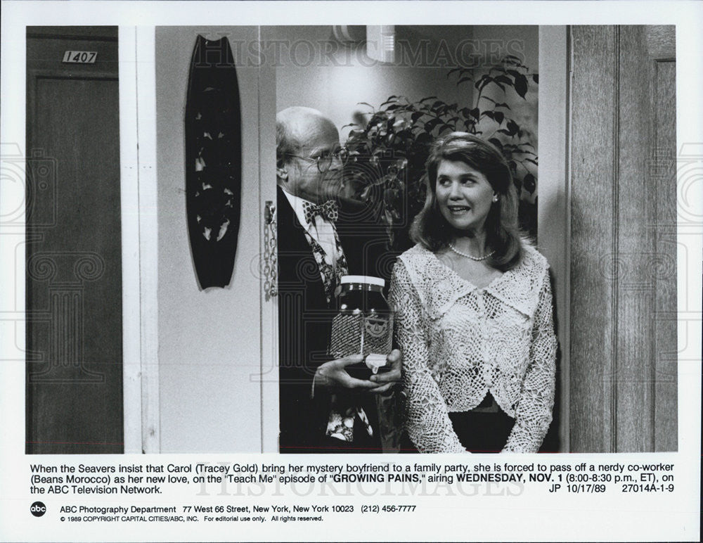 1989 Press Photo ABC &quot;Growing Pains&quot; Scene Tracey Gold Beans Morocco TV Series - Historic Images