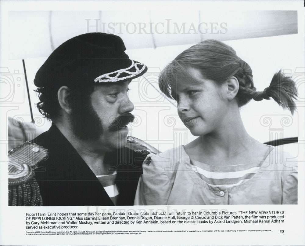 1987 Press Photo Tami Erin stars in &quot;The New Adventures of Pippi Longstocking&quot; - Historic Images