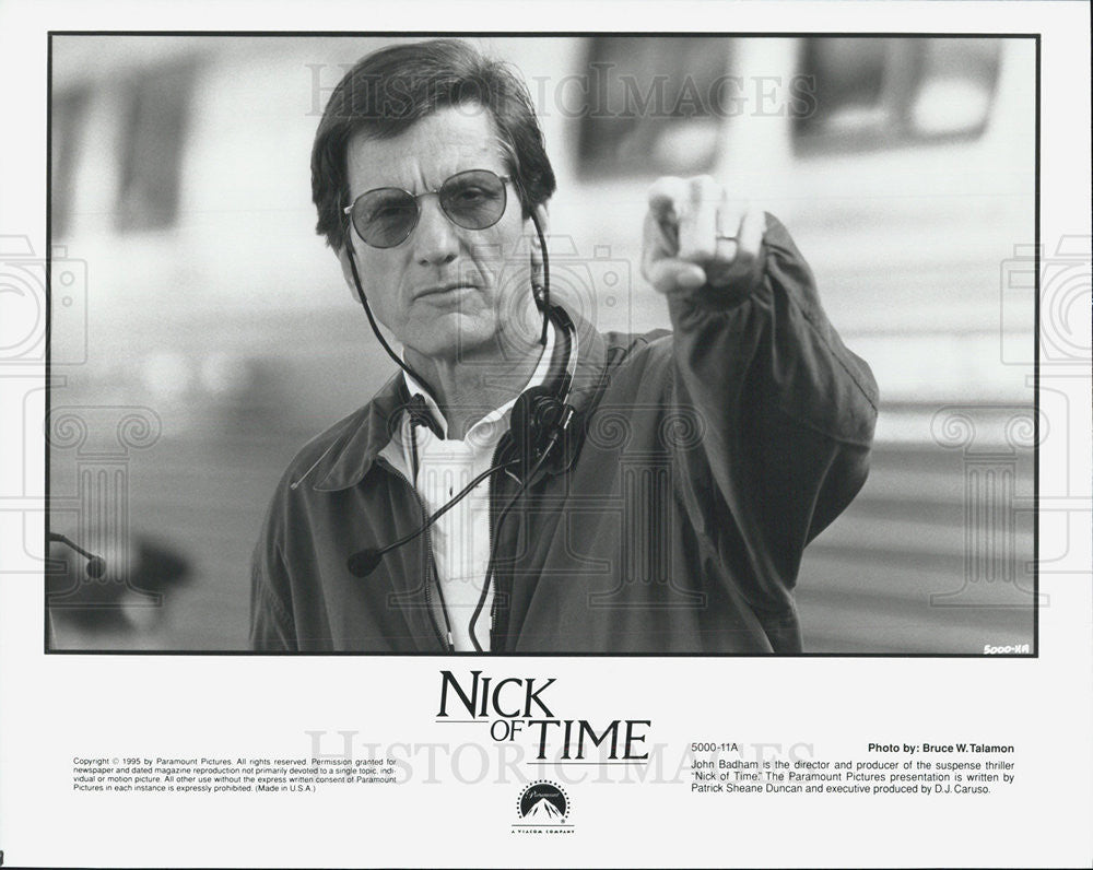 1995 Press Photo John Badham Producer Director Nick Of Time Suspense Thriller - Historic Images