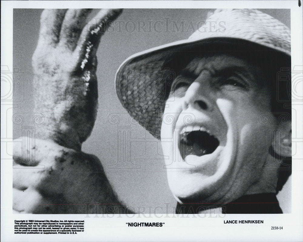 1983 Press Photo of Lance Henriksen in &quot;Nightmares&quot; - Historic Images