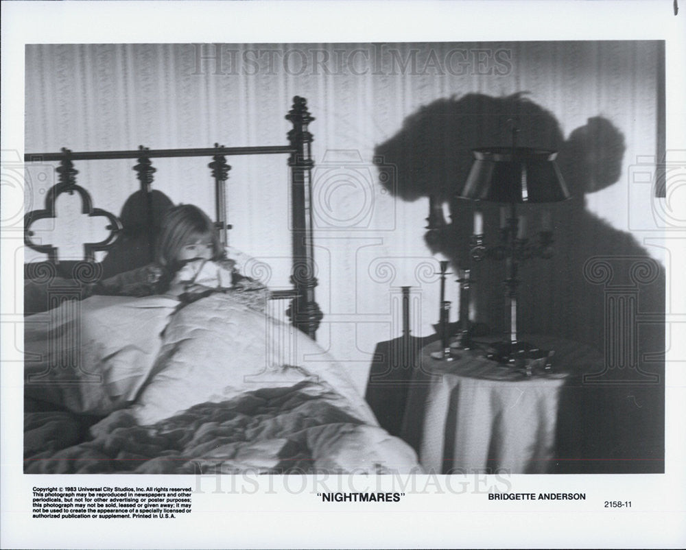 Press Photo Scene from "Nightmare" stars Bridgette Andersen. - Historic Images
