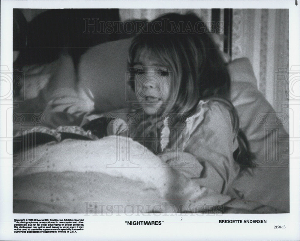 Press Photo Bridgette Andersen star in &quot; Nightmares&quot;. - Historic Images