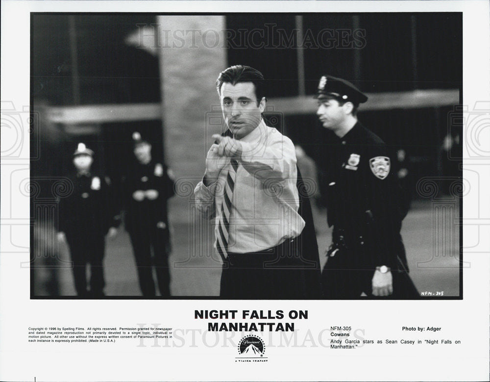 Press Photo Andy Garcia, Night Falls on Manhattan - Historic Images