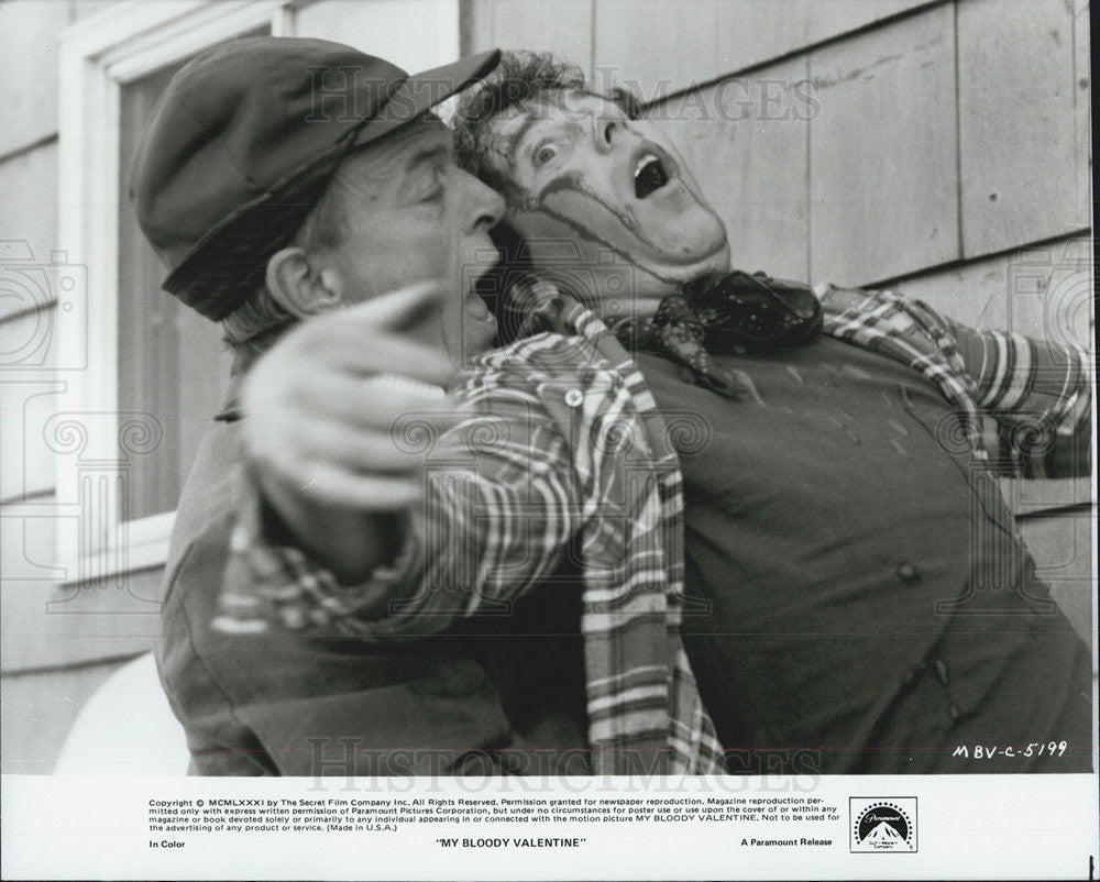 Press Photo Alf Humphreys, Larry Reynolds in My Bloody Valentine - Historic Images