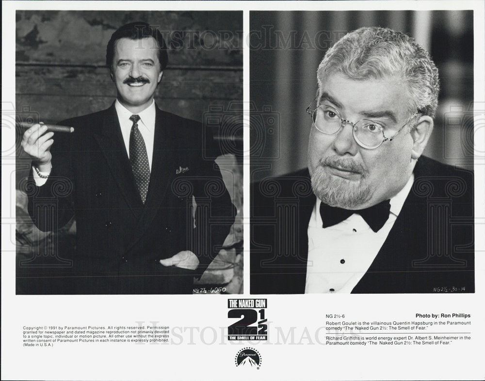 1991 Press Photo Robert Goulet Is Villain In Nake Gun 2.5 The Smell of Fear - Historic Images