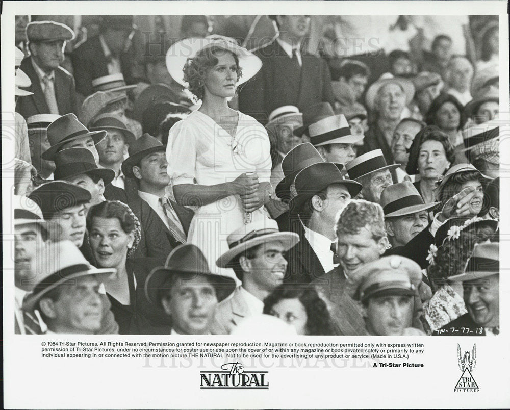 1984 Press Photo Glenn Close Actress Robert Redford Actor Natural Baseball Movie - Historic Images