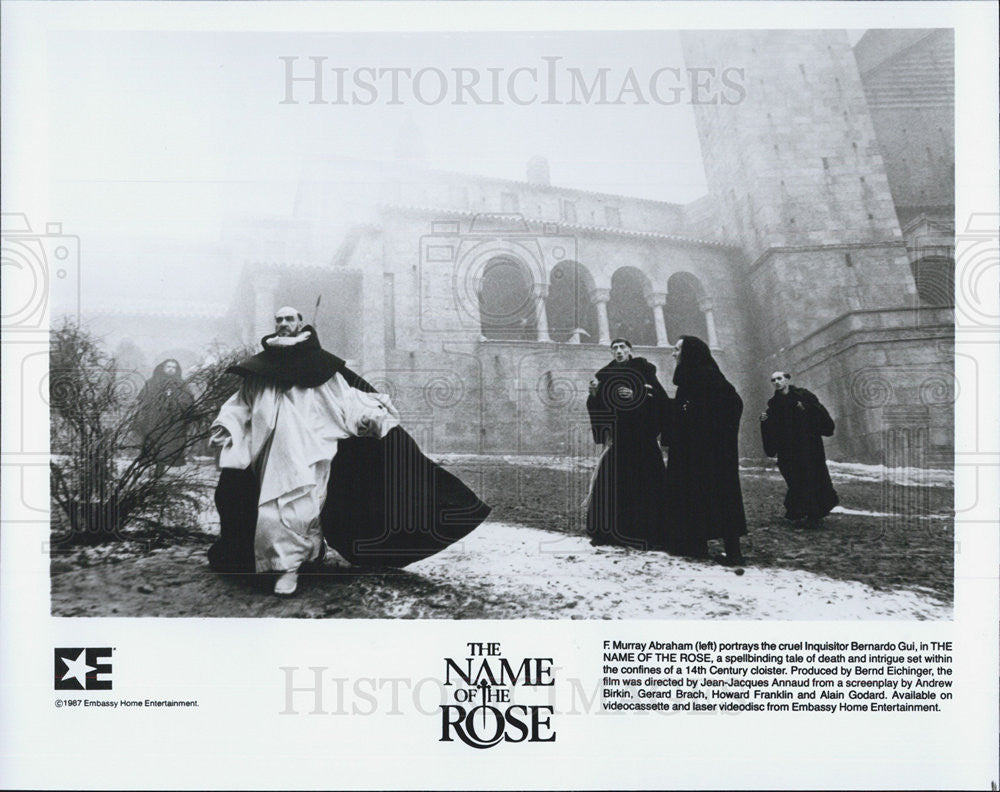 1987 Press Photo F Murray Abraham, The Name of the Rose - Historic Images