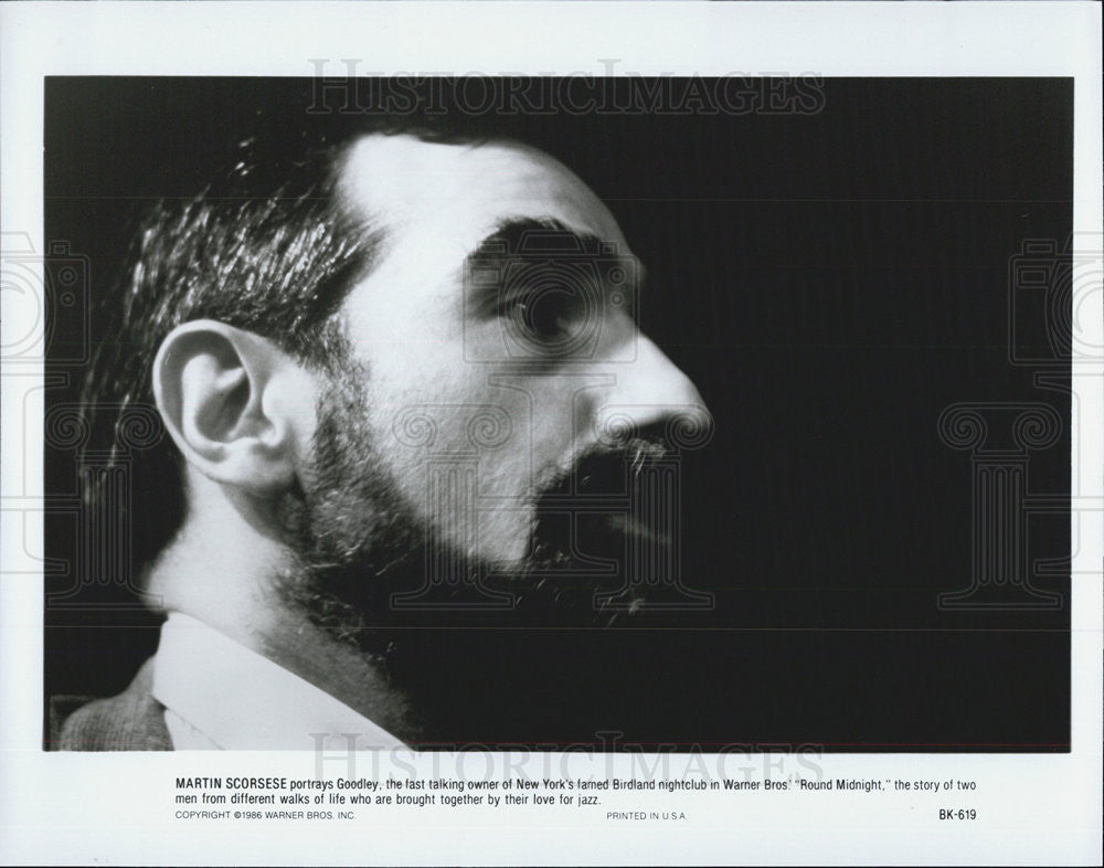 1986 Press Photo Martin Scorsese stars in &quot;Round Midnight&quot; - Historic Images