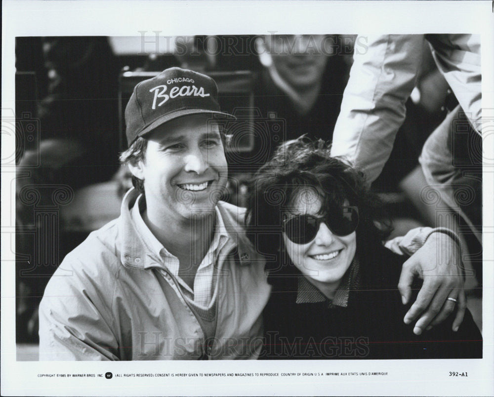 1985 Press Photo Chevy Chase Amy Heckerling Director National Lampoon&#39;s European - Historic Images