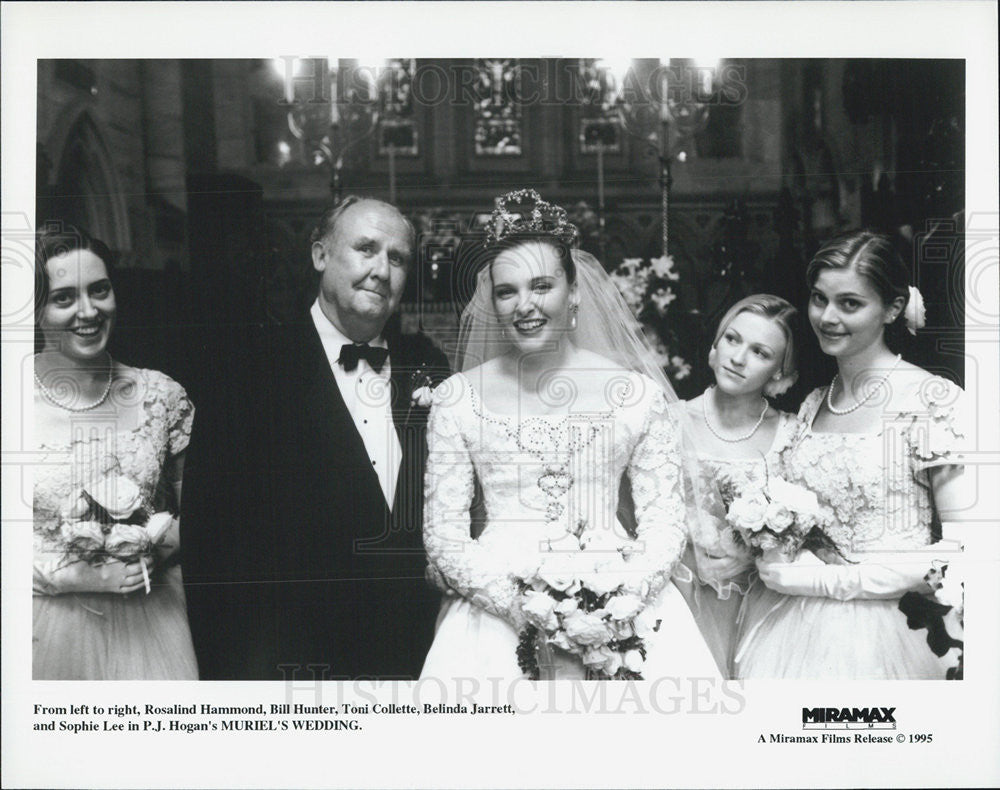 1995 Press Photo Actress Rosalind Hammond, Bill Hunter, Toni Collette, Belinda - Historic Images