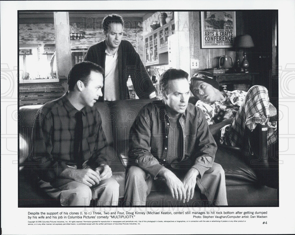 1996 Press Photo  Michael Keaton stars in "Multiplicity" - Historic Images
