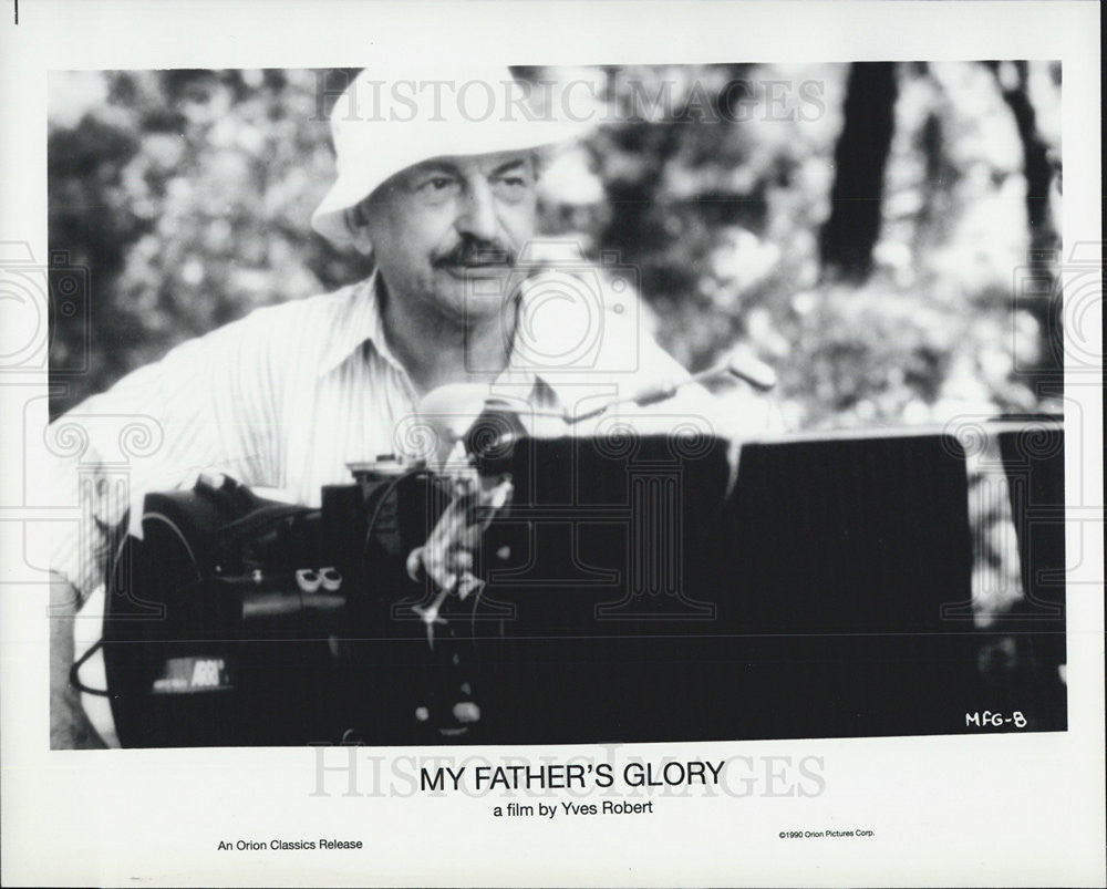 1990 Press Photo Yves Robert director of the film &quot;My Father&#39;s Glory&quot; - Historic Images