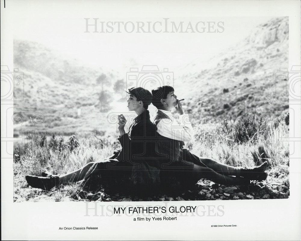 1990 Press Photo Paul Crachet &amp; Julien Ciamaca in &quot;My Father&#39;s Glory&quot; - Historic Images