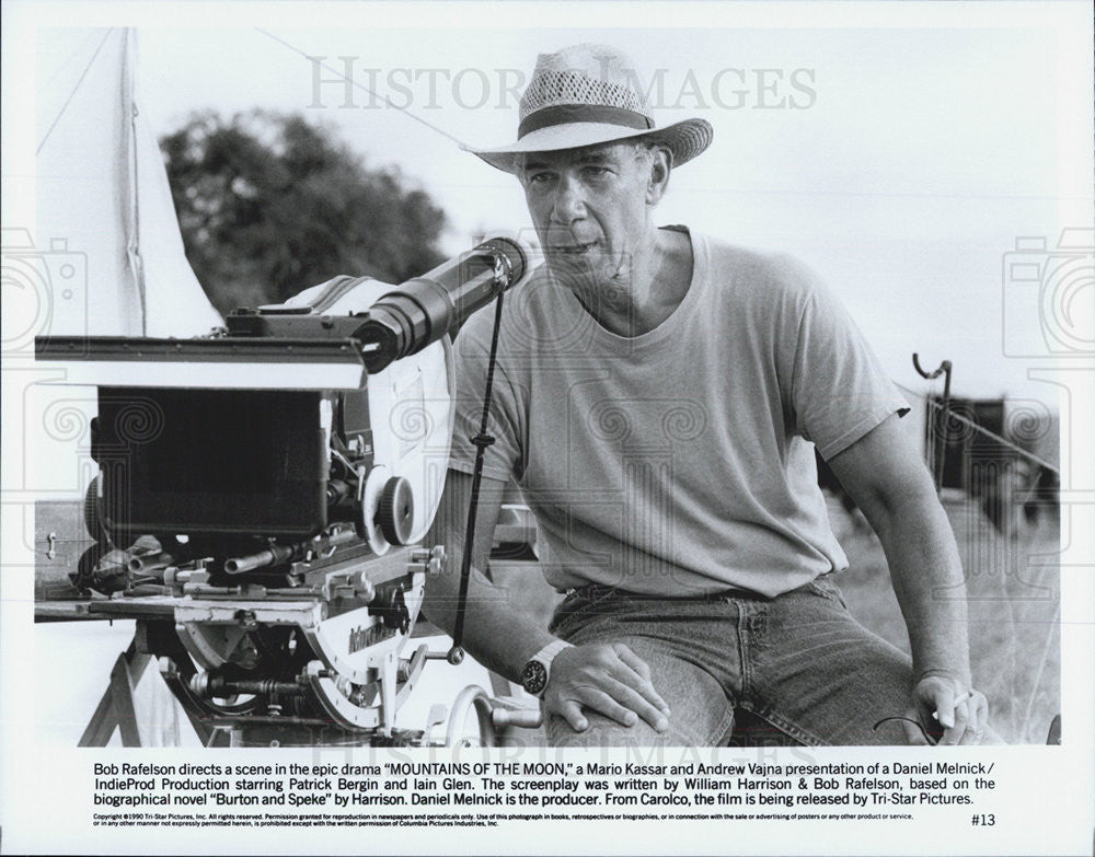 Press Photo Director Bob Rafelson, Mountains of the Moon - Historic Images