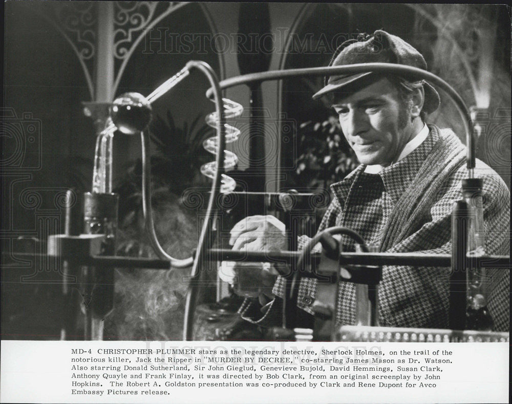 Press Photo Christopher Plummer in "Murder By Decree" - Historic Images