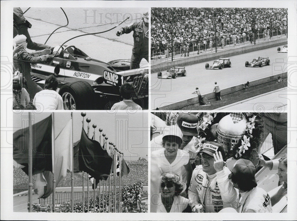 Press Photo Johnny Rutherford, Indianapolis 500 Winner - Historic Images