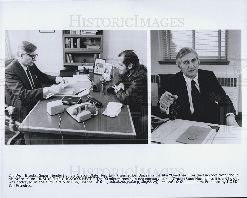 Press Photo Dr Dean Brooks, Superintendent, Oregon State Hospital - Historic Images