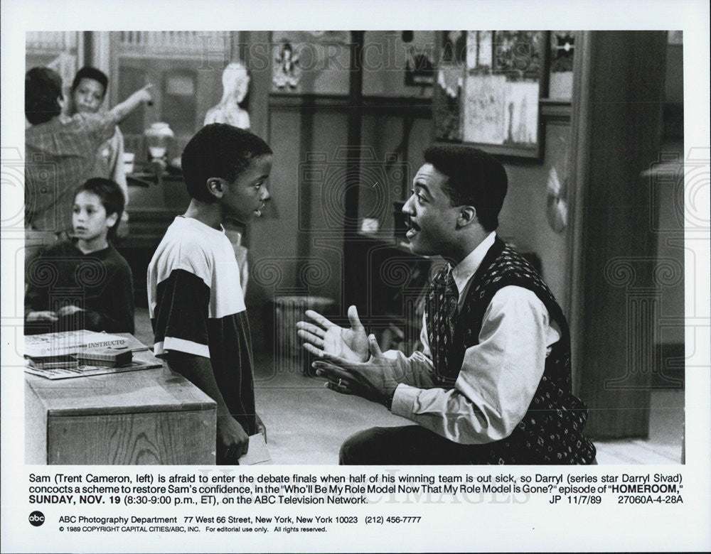 1989 Press Photo Trent Cameron and Darryl Sivad in scene from &quot;Home Room - Historic Images