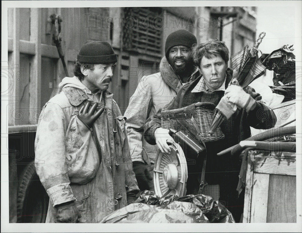 1984 Press Photo Detectives Belker Washington Bruce Weitz Taurean Blacque - Historic Images