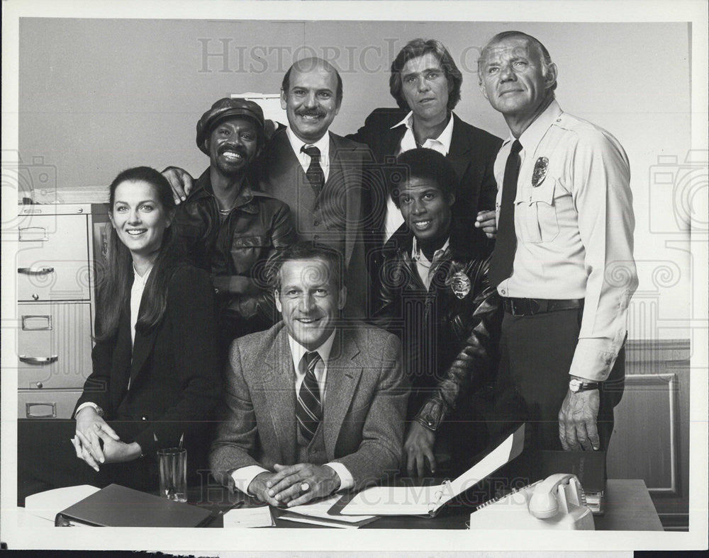 1980 Press Photo Hill Street Blues Veronica Hamel Bruce Weitz Daniel Travanti - Historic Images