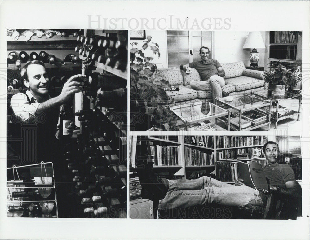 1983 Press Photo James B. Sikking At Home, &quot;Hill Street Blues&quot; - Historic Images