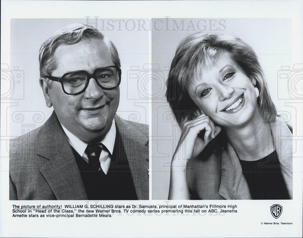 Press Photo William G. Schilling Actor Bernadette Meara Head Of Class Comedy - Historic Images