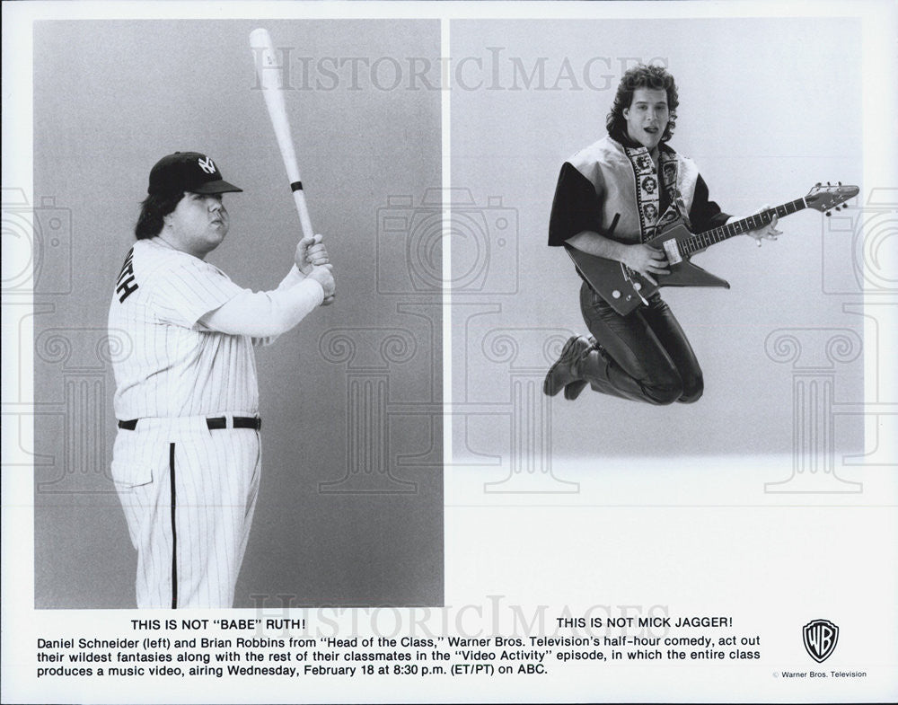 Press Photo Daniel Schneider Actor Brian Robbins Head Of Class Comedy Television - Historic Images