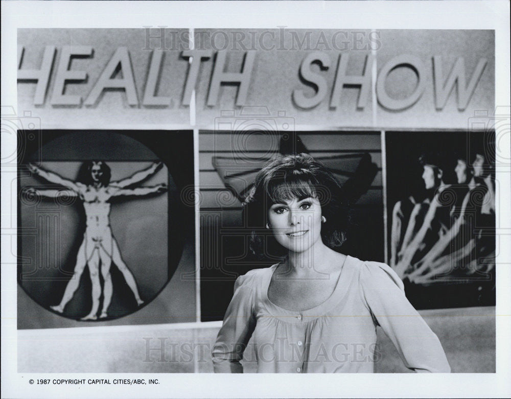 1987 Press Photo Kathleen Sullivan, &quot;The Health Show&quot; Anchor - Historic Images