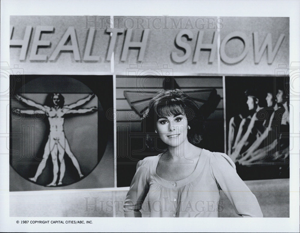 1987 Press Photo Kathleen Sullivan host of &quot;The Health Show&quot; - Historic Images