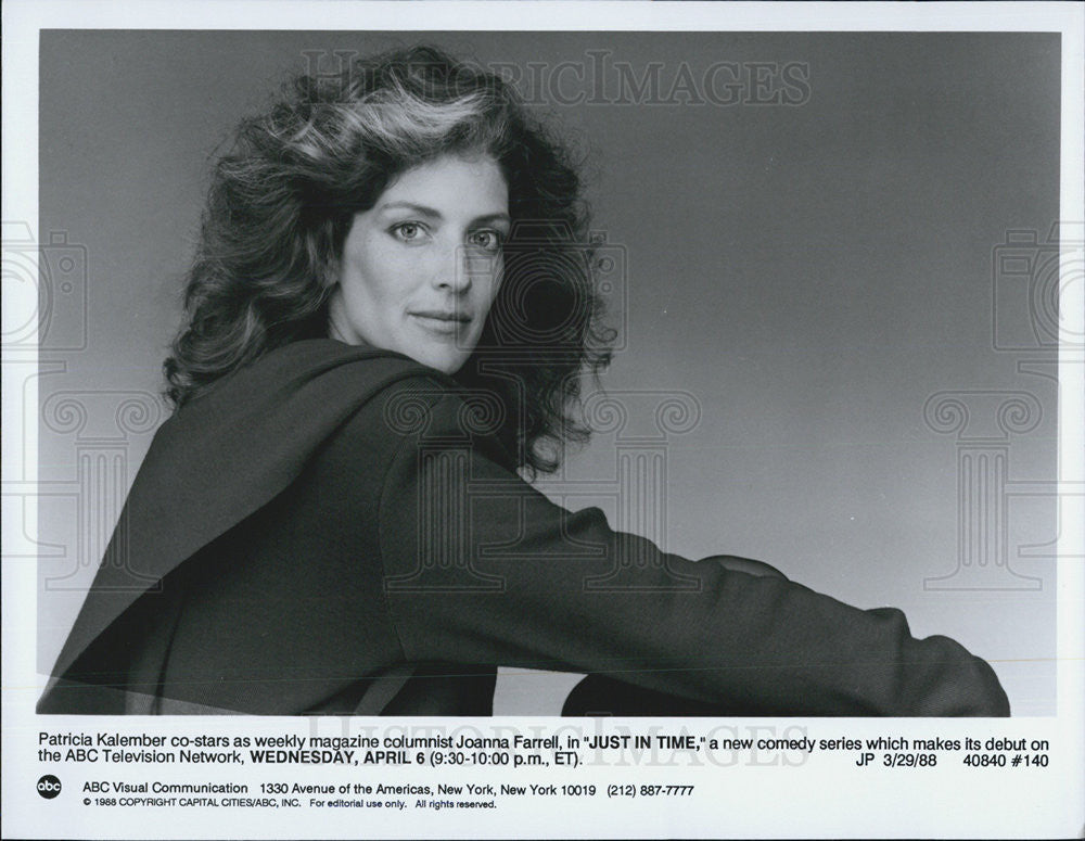 1988 Press Photo Just In Time Patricia Kalember - Historic Images