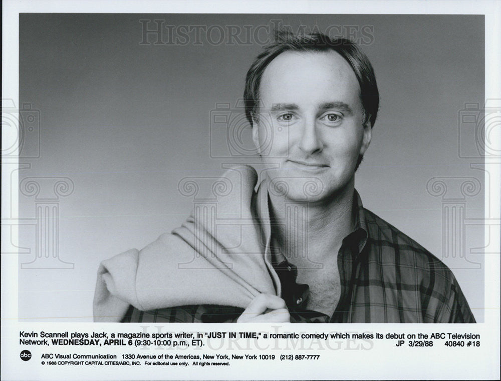 1988 Press Photo Kevin Scannell plays Jack in the movie Just In Time - Historic Images