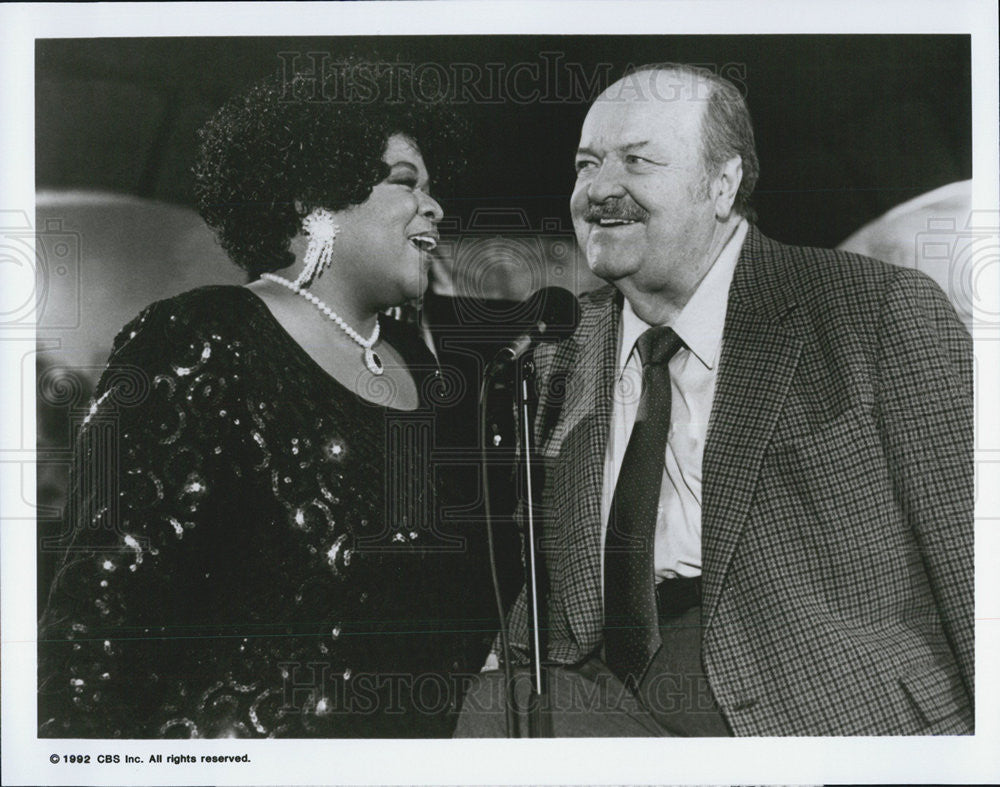 1992 Press Photo Nell Carter William Conrad Star Scene Jake Fatman CBS TV Series - Historic Images