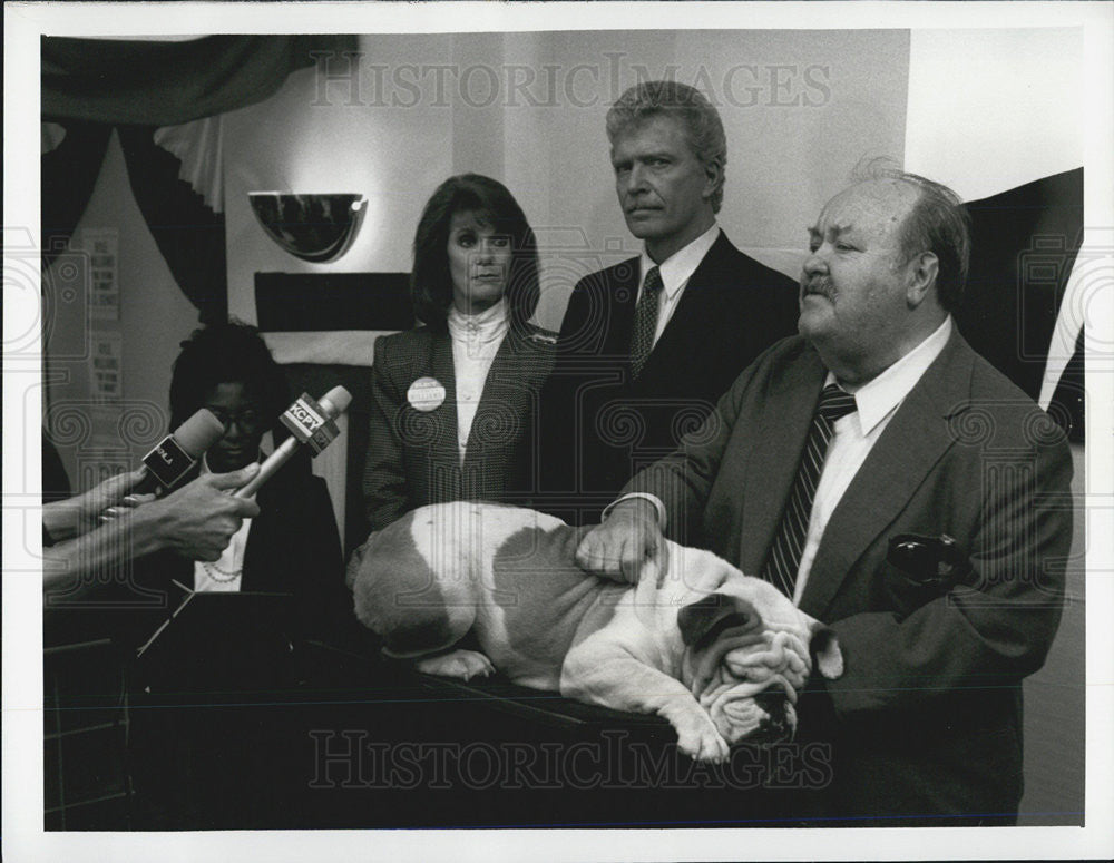 1987 Press Photo Robert Reed Actor William Conrad Jake Fatman Television Series - Historic Images