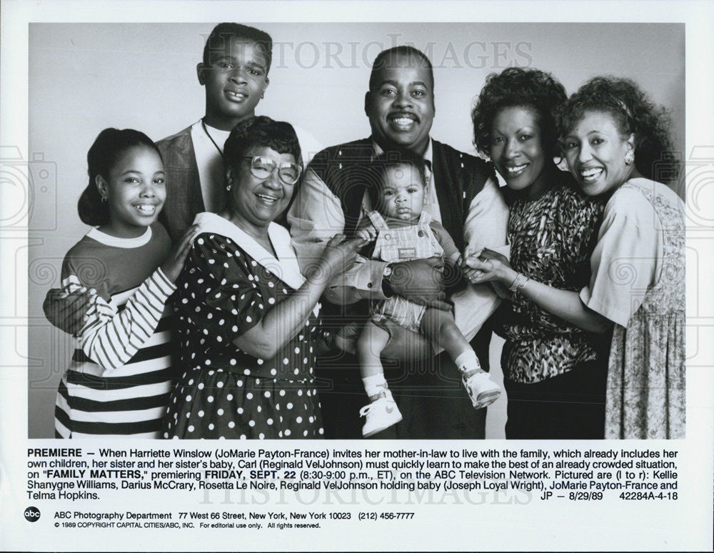 1989 Press Photo Kellie Shanygne Williams Darius MCCrary Rosetta Le Noire - Historic Images