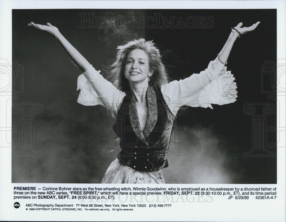 1989 Press Photo Corinne Bohrer Actress Free Spirit - Historic Images