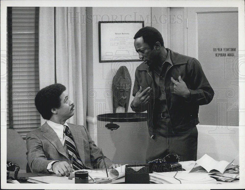 1974 Press Photo Ron Glass Garret Morris Actors Changes At 125th Street - Historic Images