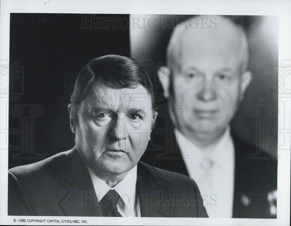 1986 Press Photo ABC News Our World,subject Rod Steiger - Historic Images