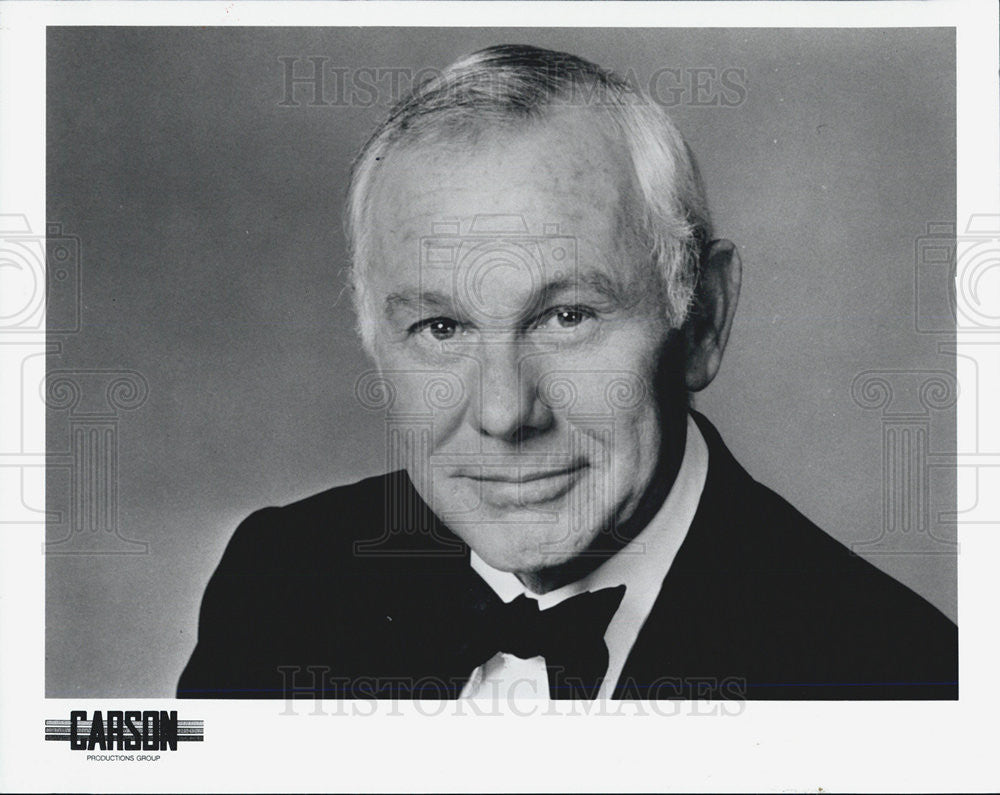 Press Photo Johnny Carson Comedian TV Host - Historic Images