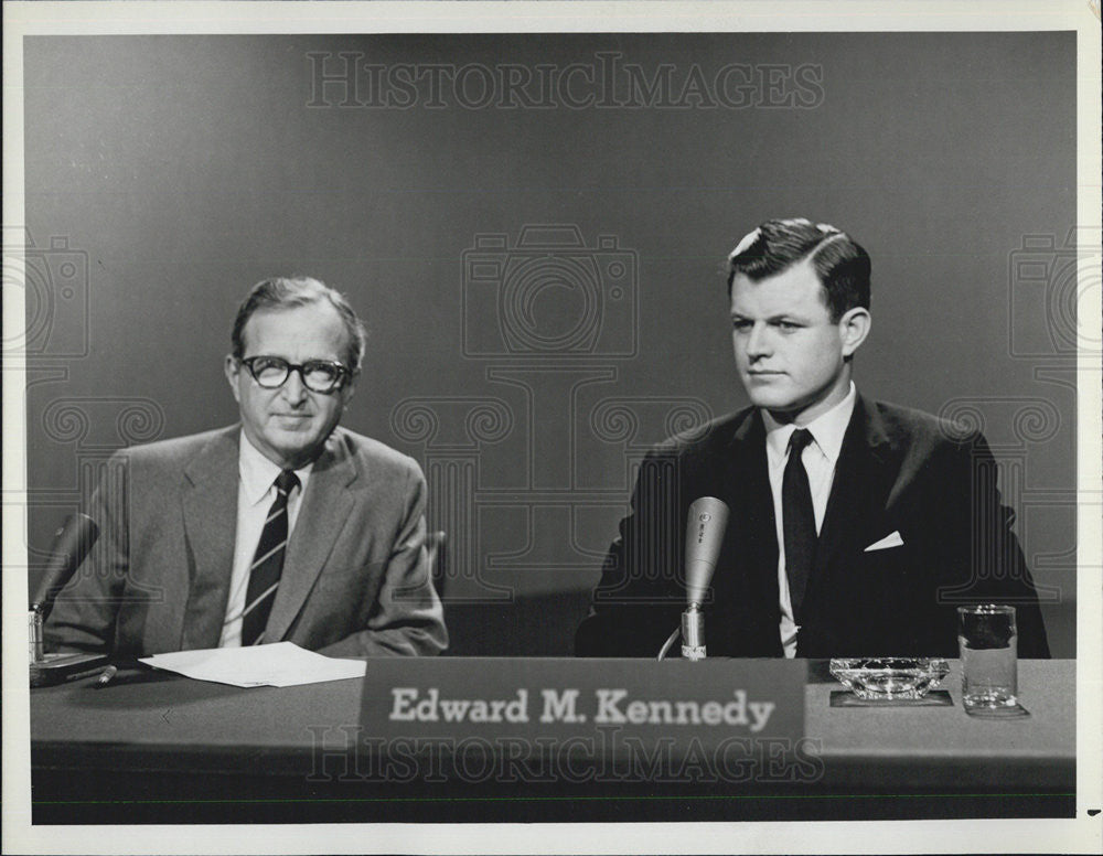 1962 Press Photo Senator Edward M. Kennedy on NBC News&#39; &quot;Meet the Press&quot; - Historic Images