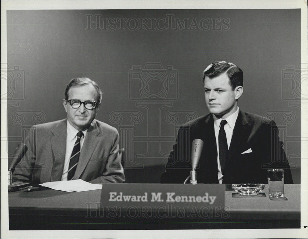 1962 Press Photo Senator Edward M. Kennedy on NBC News' "Meet the Press" - Historic Images