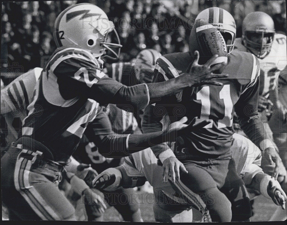 1981 Press Photo Karl Grant of Atlanta Falcons - Historic Images