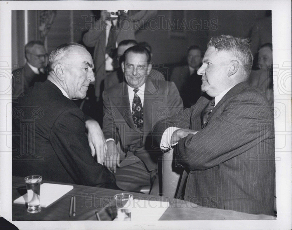 1952 Press Photo Captain Eddie Richenbacher Warren Lee Pierson Dinner - Historic Images