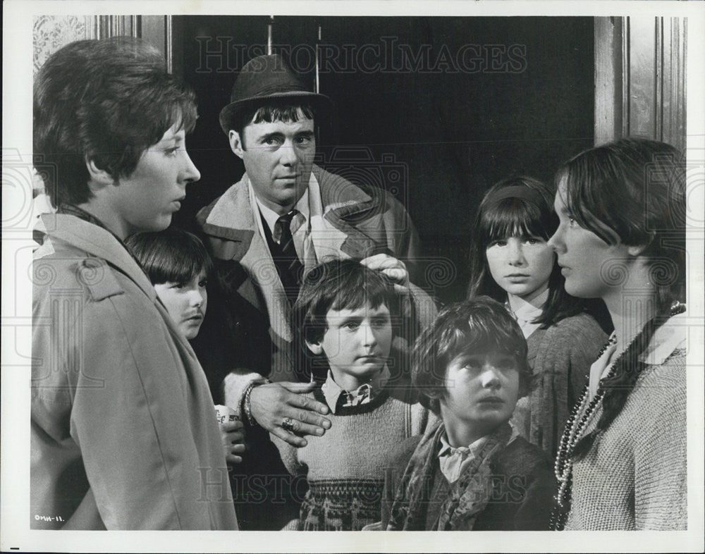 1967 Press Photo Dirk Bogarde, Pamela Franklin and Claire Davidson in the movie - Historic Images