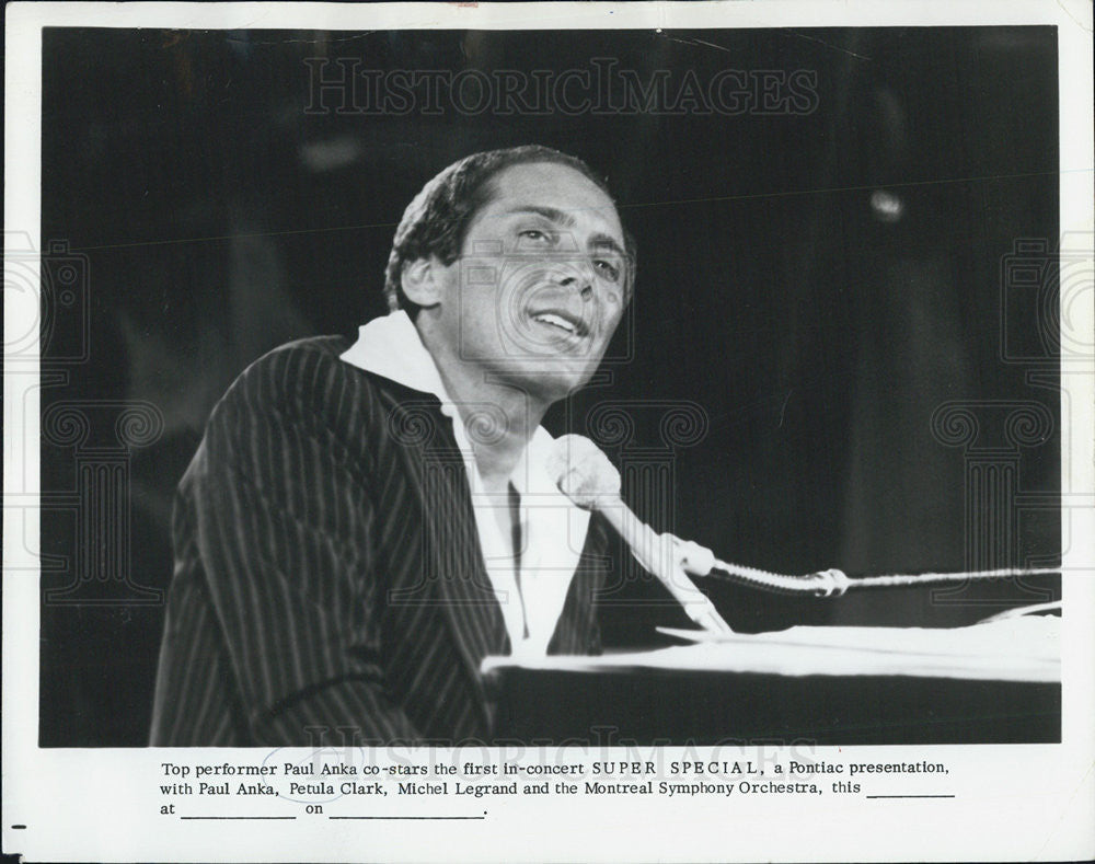 Press Photo Paul Anka - Historic Images