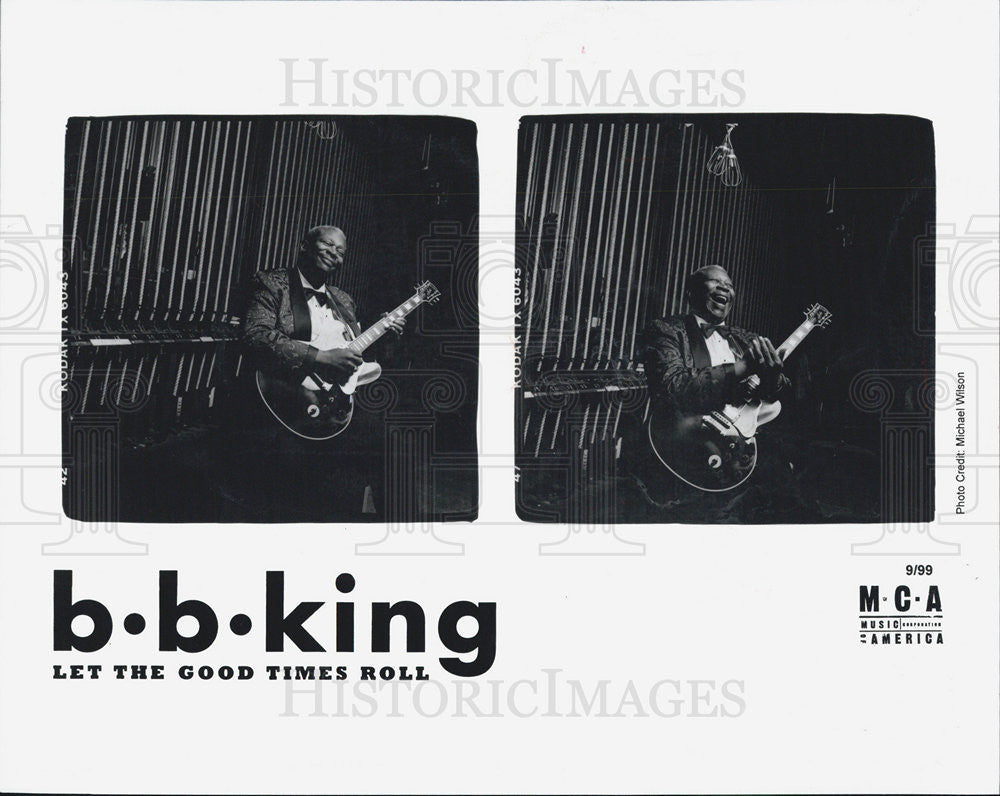 1999 Press Photo B. B. King &quot;Let the Good Times Roll&quot; - Historic Images