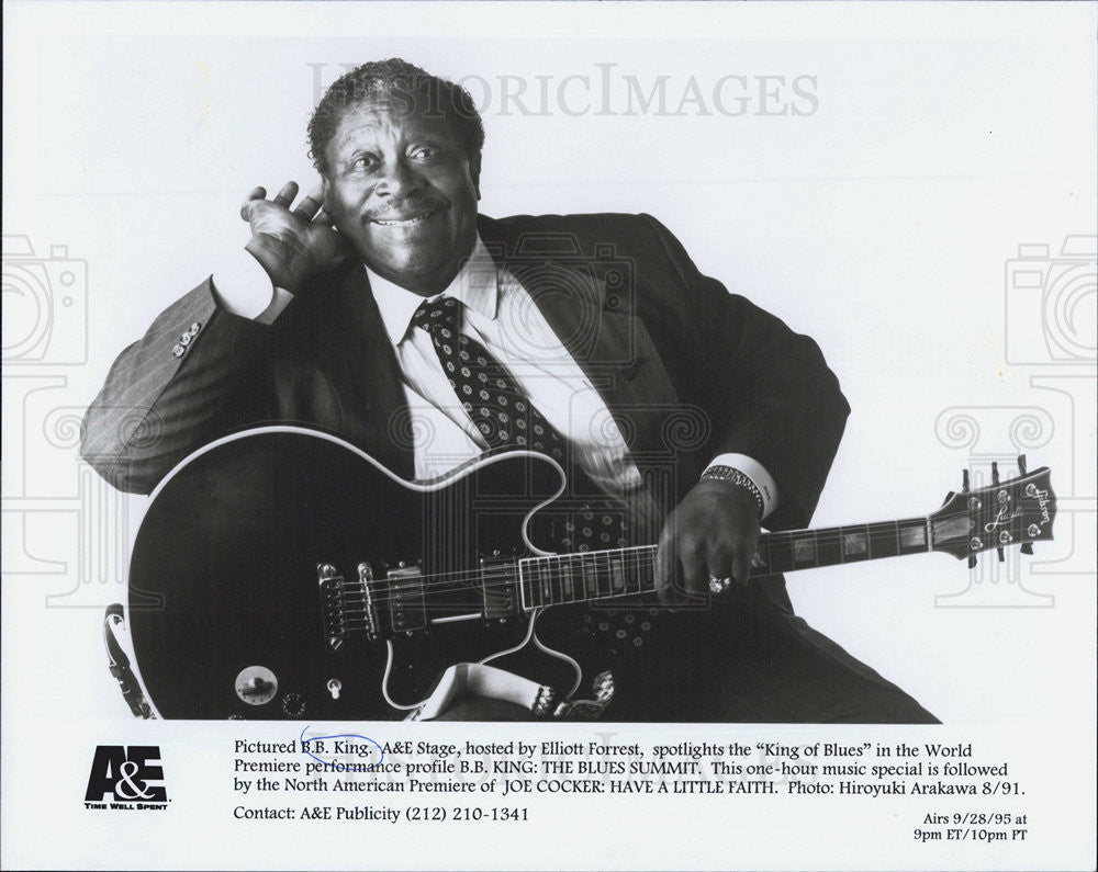 1995 Press Photo BB King : The Blues Summit - Historic Images