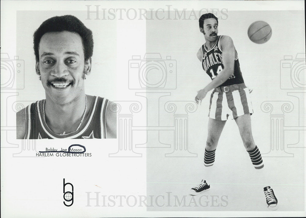 Press Photo Bobby Joe Mason of the Harlem Globetrotters - Historic Images