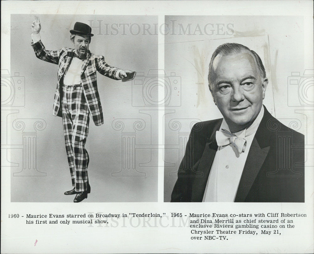 1971 Press Photo Actor Maurice Evans - Historic Images