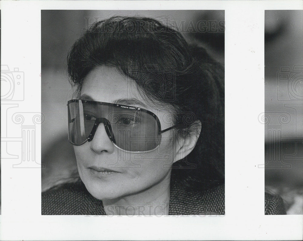 1986 Press Photo Yoko Ono, widow of John Lennon - Historic Images